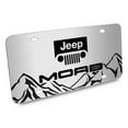 thumbnail image 2 of Jeep Wrangler Moab Rock Mountain Graphic Brush Special Aluminum Metal License Plate, 2 of 6