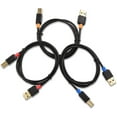 thumbnail image 2 of Cable Matters 3-Pack USB 2.0 A to B USB Printer Cable - 3 Feet - Available 3FT - 15FT in Length, 2 of 5
