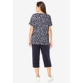 thumbnail image 2 of Woman Within Plus Size 2-Piece Tunic And Capri Set, 2 of 3