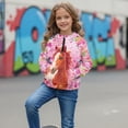 thumbnail image 3 of Xoenoiee Horse Butterfly Flower Print Girls Half Zip Sweatshirt Cropped Pullover Hoodies Long Sleeve Zipper Sweatshirt Fall Winter Tops with Pocket, 7-8 Years, 3 of 7