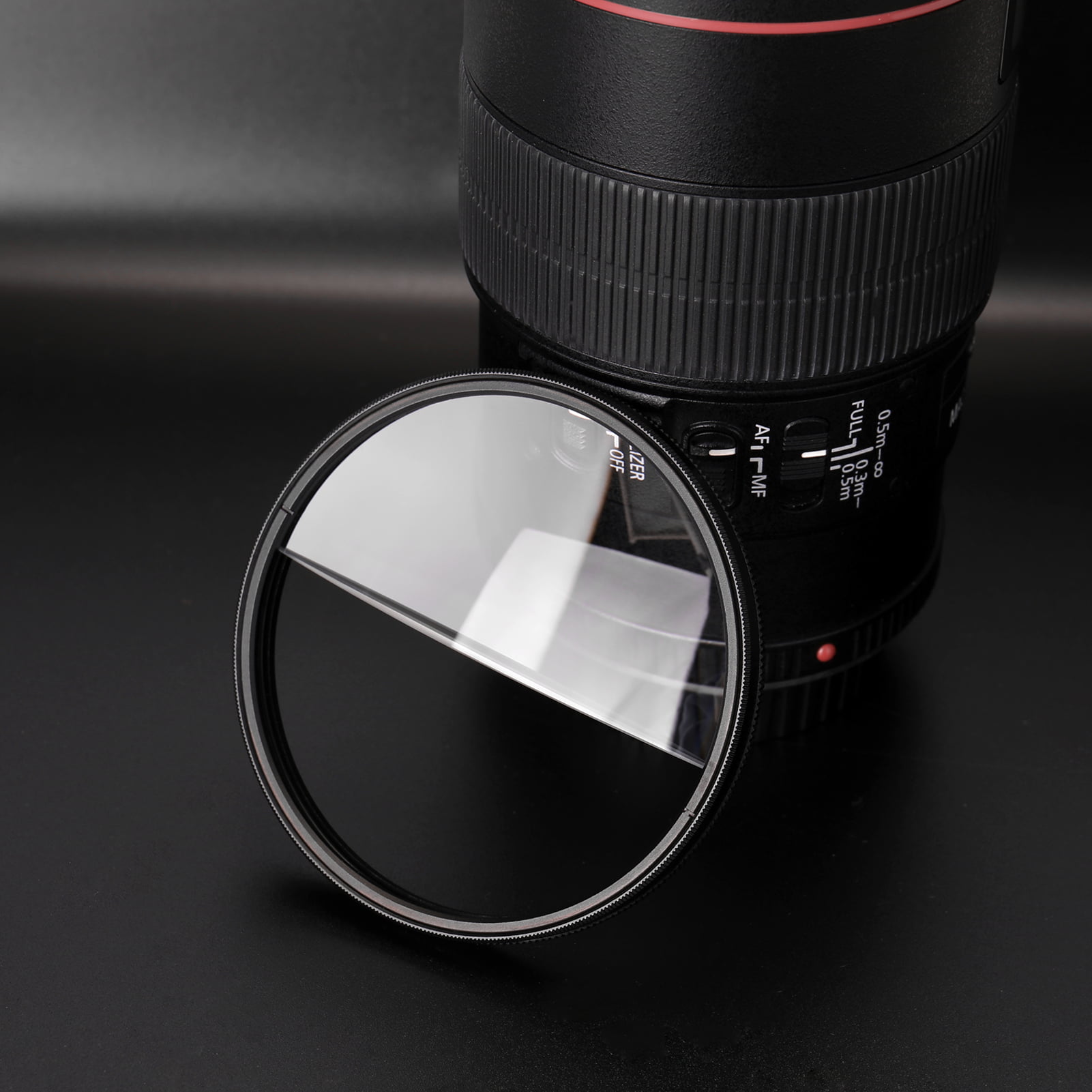 72mm Prism Filter,KKmoon 72mm Split Diopter Prism Camera 72mm Rotating Filter Prism Changeable Foreground Magnifying Blur Filter Film and Television Split-Field Props SLR Photography Accessories 