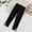 02Black, variant on Hicidod Girls Fleece Lined Leggings Winter Thick Warm Solid Tights Pants Ankle Length Cotton Soft Casual Thermal Leggings