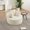 Beige, variant on VERTEX&KAIBIN 43-inch round corduroy single sofa, comfortable lounge chair, comes with three pillows, minimalist design, perfect for bedrooms, lounges, game rooms, and living rooms