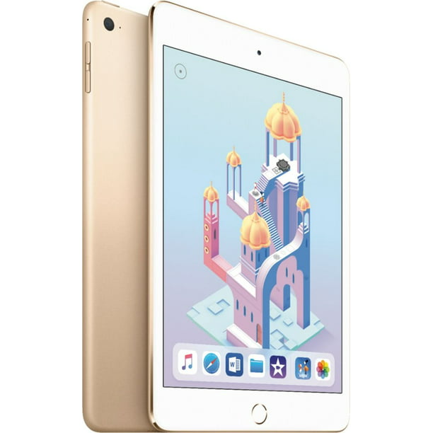 Restored Apple iPad Mini 4 128GB Gold (Refurbished) - Walmart.com