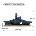 thumbnail image 2 of Aquarium Shipwreck Fish Tank Landscaping Resin Crafts Broken Ship Ornaments,B, 2 of 5