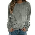thumbnail image 2 of Chandails à Capuchon de Mode pour Femmes 2023 Manches Longues Décontractées Col Rond Chandails en Molleton Solides Hauts Blouse 50 % de Rabais Liquidation Costumes Halloween/noël, 2 of 4