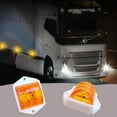 thumbnail image 4 of APSMOTIV 6PCSAmber LED Side Marker Clearance Lamp Heavy Truck Lighting 24V Waterproof Trailer Marker Light Red chicken lights for semi trucks freightliner cargo Marker lights Universal Fit, 4 of 5