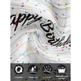 thumbnail image 7 of Birthday Cloth Napkins Set of 4 Reusable Dinner Napkins, Colorful Confetti Ribbons Polka Dots Vintage Wood Cocktail Napkin Washable Table Napkins for Wedding/Holiday Party/Baby Shower 20"x20", 7 of 7