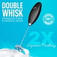 thumbnail image 2 of Batidor de leche Zulay Kitchen, potente batidor de mano doble, negro, 2 of 6