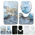 thumbnail image 2 of Coofit 3PCS Bath Mat Set Includes Floor Rug Toilet Rug Toilet Lid Cover for Bathroom, 2 of 6