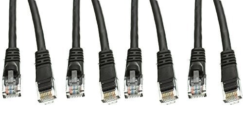 CNE497865 C&E 4 Pack Cat5e Ethernet Patch Cable Snagless/Molded Boot 25 Feet Red CNE497865 C&E 4 Pack Cat5e Ethernet Patch Cable Snagless/Molded Boot 25 Feet Red
