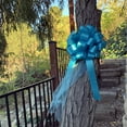 thumbnail image 4 of Turquoise Wedding Pull Bows with Tulle Tails - 8" Wide, Set of 6, Easter, Christmas, 4 of 8