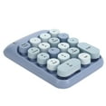 thumbnail image 3 of 2.4G 18 Teclas Teclado Numérico Mecánico Inalámbrico Portátil Accesorio De Computadora De Escritorio Azul, 3 of 5