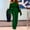 Green, variant on Aloohaidyvio Women's Elegant Long Sleeve Jumpsuit Casual Straight Trousers Business Romper Formal Jumpsuit Brown 3XL