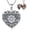 C-Sunflower, variant on Sunflower Locket Necklace for Women, 925 Sterling Silver Dainty Heart Filigree Sunflower Pendant, Christmas Mother's Locket Photo Necklace Memorial Sunflowers Jewelry Gift