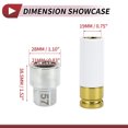thumbnail image 4 of Ofertas Únicas 1 Juego de Bloqueo de Rueda Tuerca para Porsche Cayenne Cayman 21 Dientes #57 Llave de Extracción de Tuerca con Adaptador de 19 mm, 4 of 7