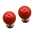 thumbnail image 3 of BESTYASH 2Pcs Red Ceramic Door Knob for Door 1.5X1.5X1.5in, 3 of 4