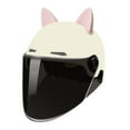 thumbnail image 3 of Cascos de moto Casco de bicicleta Lindo visera solar extraíble Moto ligera Rosa y blanco Cola Cascos de moto, 3 of 8