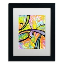Trademark Fine Art "Abstract" Canvas Art by Dean Russo, White Matte, Black Frame