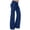 Blue, variant on ZZwxWA Women's Yoga Sweatpants 2025 Drawstring Elastic Waist Pants Lightweight Cargo Pants Flare Leggings with Pocket Solid Color