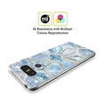 thumbnail image 2 of Head Case Designs Officially Licensed Micklyn Le Feuvre Marble Patterns Geometric Gilded Stone Tiles In Soft Blues Soft Gel Case Compatible with LG G8 ThinQ, 2 of 7