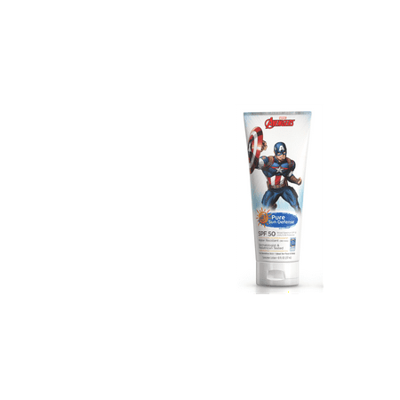 Pure Sun Defense Capt America Sunscreen Lotion SPF 50, 8 Oz
