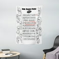 thumbnail image 1 of Word Search Puzzle Tapestry, Black and White Game Sheet Design Finding The Names of Animals, Wall Hanging for Bedroom Living Room Dorm Decor, 40W X 60L Inches, Black White Red, by Ambesonne, 1 of 2