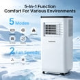 thumbnail image 3 of HUMSURE 10000BTU Portable Air Conditioners 5-IN-1 Room Air Conditioning, Portable AC Unit with Remote Control, Cooling, Dry,  Automatic, Sleep Mode, 3 of 9