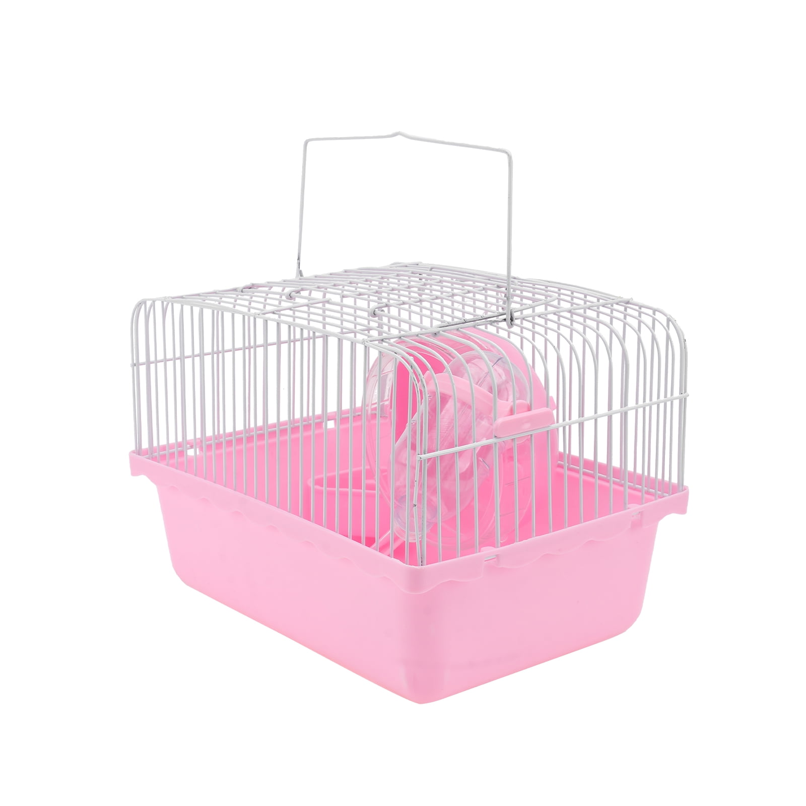 ORDDIART Pet Cage in Pink Multifunctional Hamster House for Eating Sleeping and Playing
