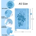 thumbnail image 6 of Lined Journal Notebook, 365 Pages, A5 Leather Journal for Writing, Hardcover Notebook with 100GSM Thick Paper, College Ruled, Daily Journal for Women & Men, Travel, Work, School, Note Taking, Blue, 6 of 7