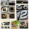 thumbnail image 2 of Namzi Modern 3D Frameless Large 3D DIY Wall Clock Watches Hours DIY Decorations Home for Living Room Bedroom (Black-4), 2 of 5