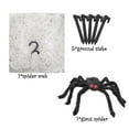 thumbnail image 7 of Halloween Decorations Savings 16 FT Giant Spider Web Halloween Decorations Outdoor with 30inch Large Spiders, Hanging Mega Huge Spider Web for Yard Garden Outside House Indoor Decor, 7 of 7