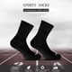 thumbnail image 1 of Calcetines deportivos para ciclismo, cómodos, para hombres y mujeres, calcetines transpirables para correr (negro), 1 of 5