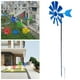 thumbnail image 3 of Molino de viento decorativo de 28 pulgadas con estaca para jardín, para decorar el césped Azul, 3 of 7
