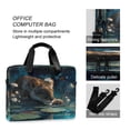 thumbnail image 4 of 16" Laptop Briefcase, Detachable Anti-Slip Shoulder Strap, Multi-Compartment Work Travel Bag Resting Lion, 4 of 8