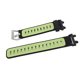 thumbnail image 5 of Correa de reloj de silicona suave, accesorio de repuesto ajustable para reloj inteligente Amazfit T Rex 2, negro y verde, 5 of 5