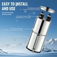 thumbnail image 6 of VEVOR Gravity-fed Water Filter System, 2.25G 304 Stainless-Steel Countertop System, Water Filtration System, Reduces Lead and up to 99% of Chlorine, with 2 Carbon Filters, and Water Level Spigot, 6 of 9