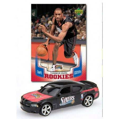 UPC 782870577423 product image for NBA 1:64 Dodge Chargers Diecast With Basketball Card - 76Ers | upcitemdb.com