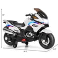 thumbnail image 2 of Patiojoy Electric Kids Ride On Motorcycle Battery Motor Bike Toy with Headlights & Music White, 2 of 6