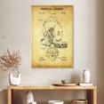thumbnail image 2 of Elephant Stock Football Helmet Patent Wall Art - Vertical Canvas Wall Art - Living Room Wall Decor - Patent Canvas - Yellow And Black Decor - 26" x 39", 2 of 8
