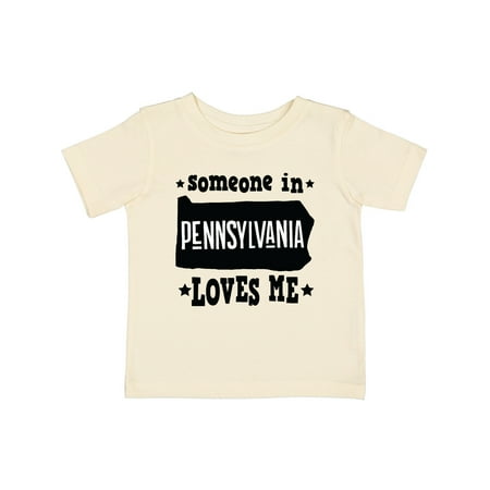 

Inktastic Someone in Pennsylvania Loves Me Gift Baby Boy or Baby Girl T-Shirt