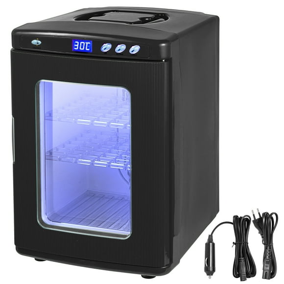 VEVOR Incubateur d'Oeufs de Reptile Noir Capacité 25 L Mini Incubateur Numérique ReptiPro 6000 Incubateur Portable pour Reptiles Style Armoire avec Chauffage et Refroidissement 5-60