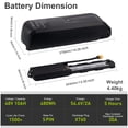 thumbnail image 2 of 5 Pins 48V 10AH Ebike Battery Rechargeable Lithium Battery XT60 Plug for 750W Adult Electric Bike Tricycle, 2 of 9