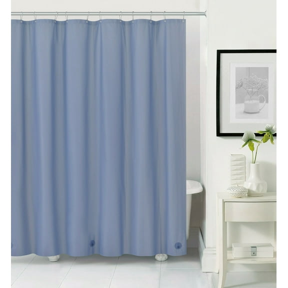 GoodGram Basic PEVA Non-Toxic, Mold & Mildew Resistant Lightweight Water Resistant Vinyl Shower Curtain Liner - Assorted Colors
