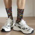 thumbnail image 6 of Logiee BBQ Barbecue Grill Print Adult Socks for Men & Women,Calf Socks, Ankle Socks,Boots Socks,Breathable Casual Sock,Unisex Crew Socks, 6 of 6