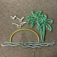 thumbnail image 4 of Craftnamesign Peaceful Beach Neon Signs, Tropical Wall Art Decor, Beach Club LED Sign, 4 of 4