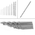 thumbnail image 1 of Straight Shank Drill Bit, 10PCS Long Cutting Edge Drill Bit, 0.5-3Mm For Aluminum, 1 of 8