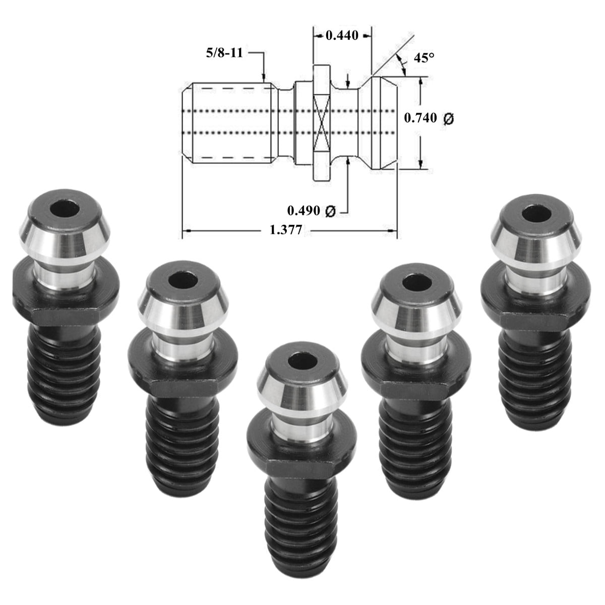10pcs New Pull Stud Retention Knob Fits Mazak Fadal CAT40 CNC High Quality Part