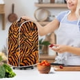 thumbnail image 3 of HELLHERO Tiger Stripe Not Easy to Fade 15.94"H x 9.45"L x 7.28"W Kitchen Accessories Stylish Polyester Blender Dust Cover, 3 of 6