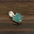 thumbnail image 2 of Green Cat Pendant 7MM Natural Green Onyx 925 Silver Women Classic Valentines Day Gifts Designer Ring, 2 of 4